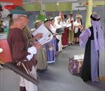 Notre groupe en enfilade